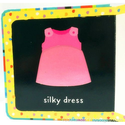 FDT customized kids interesting story board book with cute toy